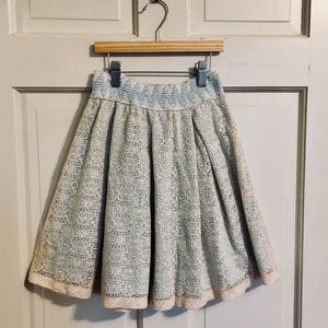 3 for $25 Francesca’s NEW Blue & Ivory lace skirt